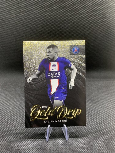 Kylian Mbappe Gold Drip Topps Paris Team-Set 2023 PSG No. 49 Frankreich French
