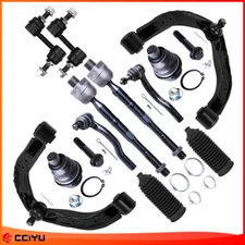 12x For 2004-2015 Nissan TITAN Armada Front Upper Control Arm Tie Rod Sway Bar