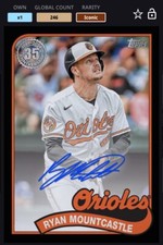 [DIGITAL CARD] TOPPS BUNT 2024 RYAN MOUNTCASTLE 246cc ICONIC 1989 BLACK SIG, O’s