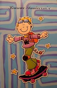 Carte Postale D Anniversaire Joyeux Anniversaire Enveloppe Skate Borad Garcon Ebay