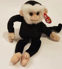 RETIRED 1998 TY BEANIE BABY MOOCH THE MONKEY WITH PE PELLETS.