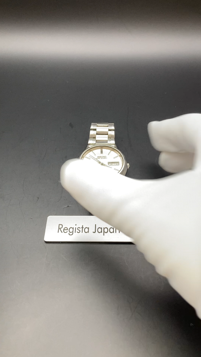 Exc+5] Seiko King Quartz 4823-8000 Mens Vintage Watch Day Date