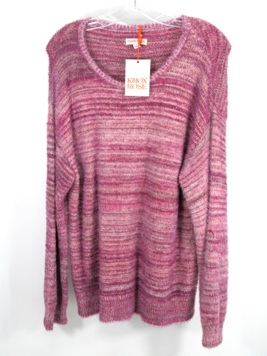 Pull Femme Knox Rose Mauve à Dos Dentelé - Taille S Neuve Avec Étiquettes (NWT) - Doux Et Flou