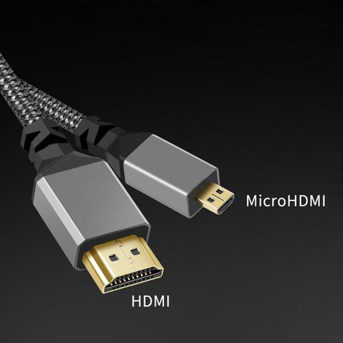 Premium Micro HDMI to HDMI Adapter Cable for TV LCD PC 0.3m 1m 1.5m 2m 3m 5m - Picture 2 of 6
