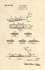 Official Snowboard US Patent Art Print - Vintage Snow Board Original 1968  234