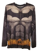 Batman DC Comics Warner Bro Bioworld Halloween Dress-up Unisex Shirt Lg Sleeves 