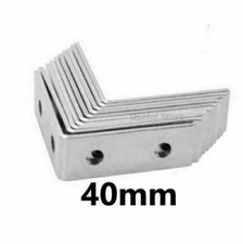 10 x Corner Braces Right Angle L Shape Plate Fence Shelf Repair Brace Brackets