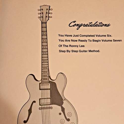 Music Songbook The Ronny Lee Step By Step Guitar Method Volume 6 1977 32 Pgs - Picture 20 of 20