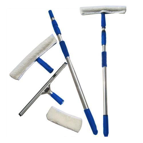 95cm Telescopic Conservatory Window Glass Cleaning Cleaner Kit Squeegee Achetez sur eBay