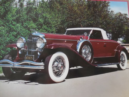 "1932 Dusenberg" Photo Poster dated 1985 Saint Chateaux Galleries - Picture 4 of 6