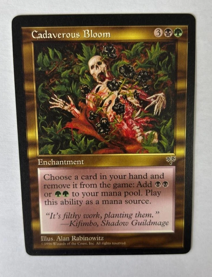 MTG MIRAGE CADAVEROUS BLOOM NM MAGIC THE GATHERING ENCHANTMENT RARE ENGLISH CARD - Image 2 of 4