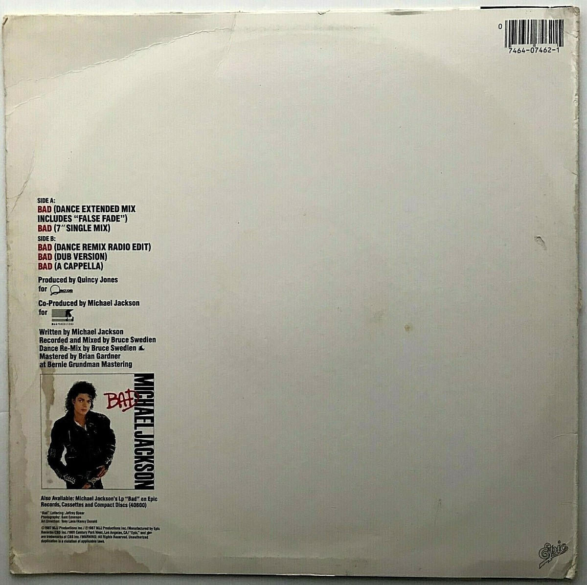 英12” Michael Jackson Were Almost There (DJ Spinna Remix) SPIN48 Not On Label /00250 Michael Jackson - We're Almost There (DJ Spinna Extended