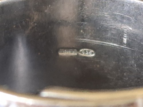 Großer SILBER 925 Herren Ring Einzelanfertigung Bandring Struktur Gr. 67 - Bild 7 von 10