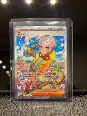 Pokemon Otis 219/197 Ultra Rare Full Art Card Obsidian Flames German 