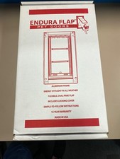 Endura Flap Wall Mount Pet Door Smal White Double Flap Brand New