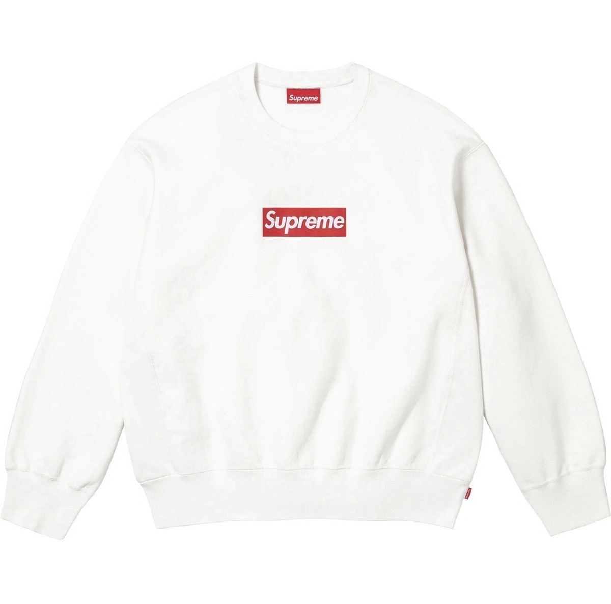 Supreme Washed Box Logo Crewneck Sweatshirt White SS25 Sz XL | eBay