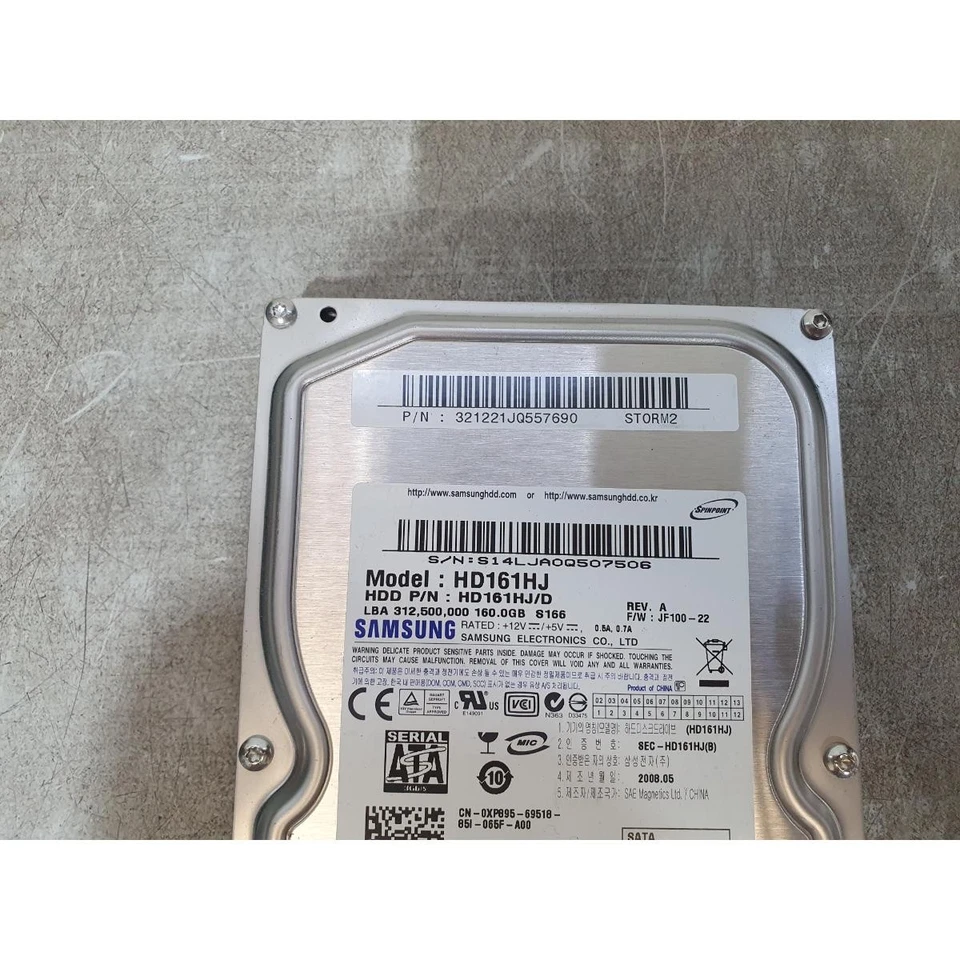 Samsung Spinpoint S166 HD161HJ Internal Hard Disk Drive 3.5" 160GB SATA 7200-RPM - Image 2 of 4