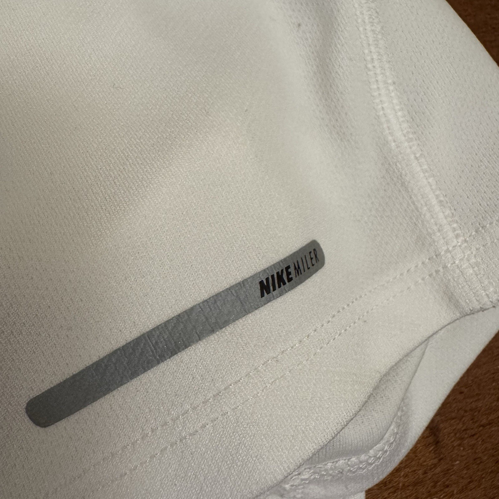 Nike Shirt Mens Extra Large White Dri Fit Miler Running Short Sleeve Training thumbnail 2