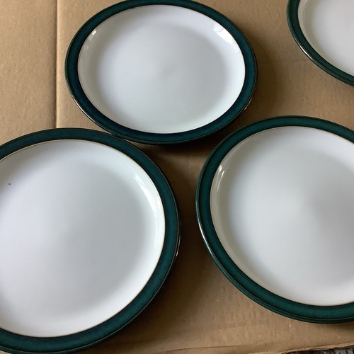 6 X Denby Greenwich Green 175mm Rimmed Side Plates - Picture 3 of 8
