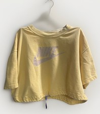 Women's Nike 2x Yellow Crop Sweatshirt