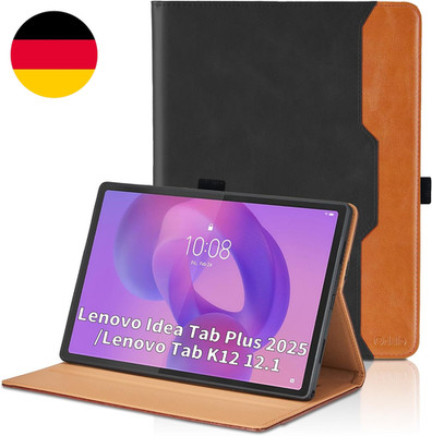 Hülle Für Lenovo Idea Tab Plus/Lenovo Tab K12 12.1 Zoll 2025 Tablet PU Leder Sch