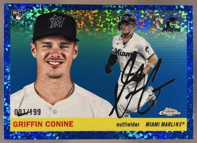 Griffin Conine Blue Diamond Refractor /199 #262 2025 Topps Chrome Platinum RC