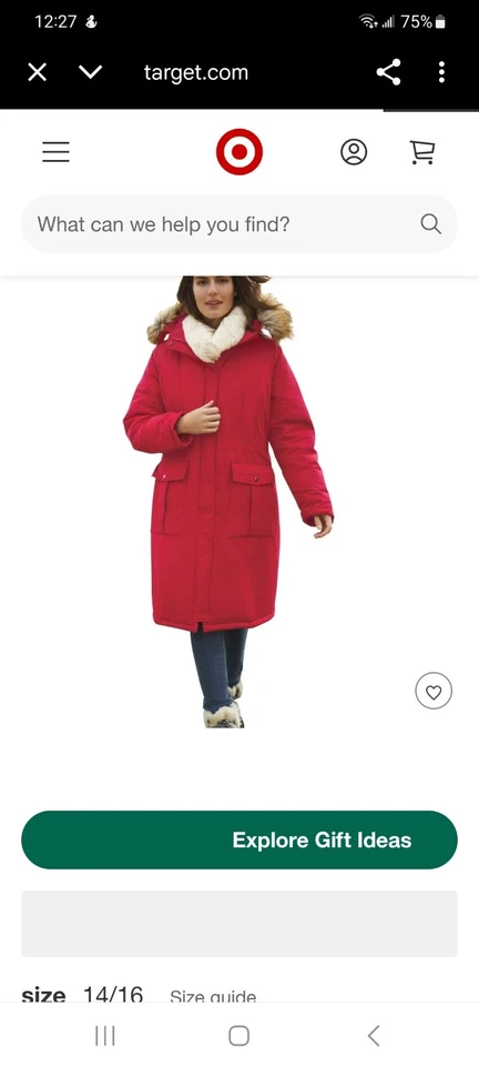 Abrigo aislante Woman Within The Arctic Parka hasta la rodilla plumón de pato 3M talla 5X Foto 3 de 4