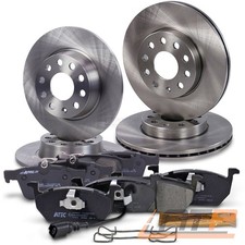 BREMSSCHEIBEN + BREMSBELÄGE VORNE + HINTEN FÜR SEAT LEON VW GOLF 7