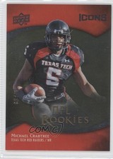 2009 Upper Deck Icons NFL Rookies Silver Board 86/99 Michael Crabtree #111 0b0