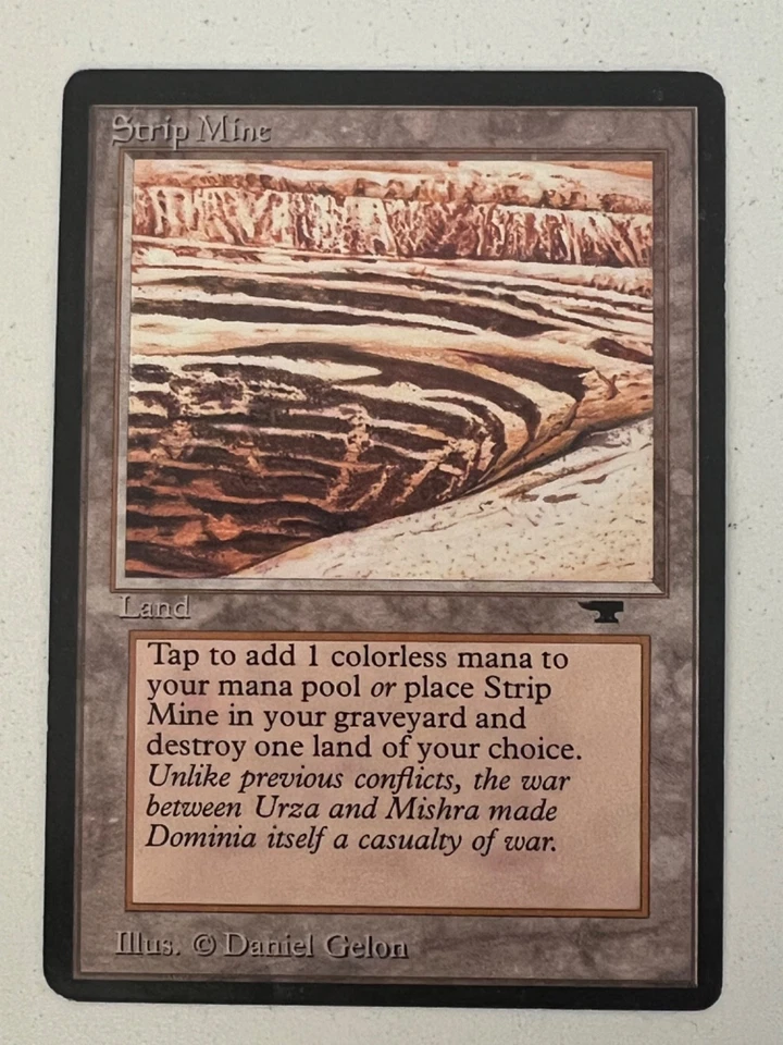 Magic the Gathering MTG Antiquities Strip Mine No Horizon NM- Sample (Beta Bob) - Image 4 of 4
