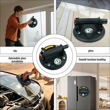 8-Inch Vacuum Suction Cups with Manual Hand Pump Heavy-Duty Lifting Tool up to