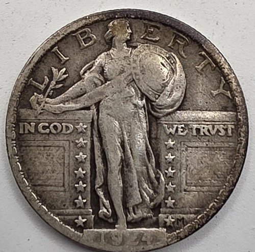 《SILVER》  1924  Standing Liberty Quarter *SILVER*