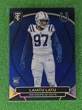 2024 Panini Totally Certified - Rookies Laiatu Latu #156 Mirror Platinum Blue...