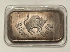 Vintage Silver Bull Silvertowne 1 T-oz .999 Fine Silver Bar. Rare & Hard To Find