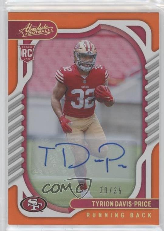 Tyrion Davis-Price Panini Absolute #126 Signature