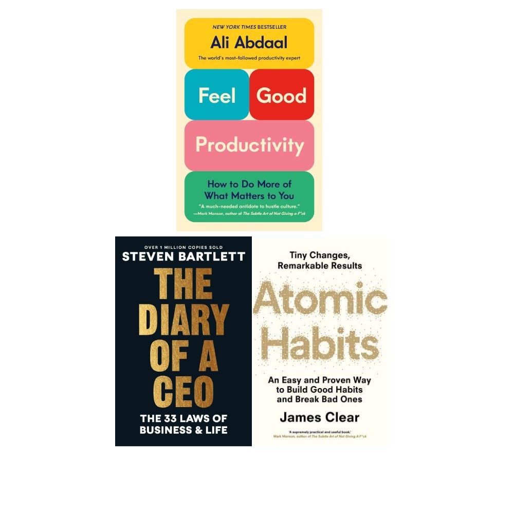Feel Good Productivity, Diary of a CEO, Atomic Habits James Clear 3 Books Set - Image 3