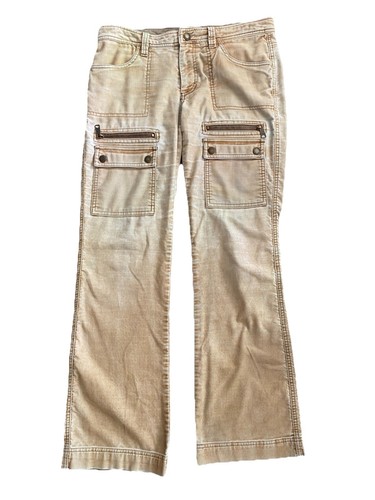 American Eagle Outfitters Women’s Corduroy Utility Cargo Flare Pants Size 6 - Picture 1 of 15