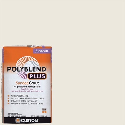 Custom Building Products PBPG38125 White Indoor & Outdoor Sanded Grout 25 lbs.