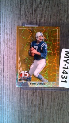 Bert Jones 2025 Leaf 15th Anniversary #90B12 '90 Gold Lazer 1/1