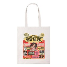 May Contain New Raye Tote Bag Fun Music Inspired Cotton Shopper