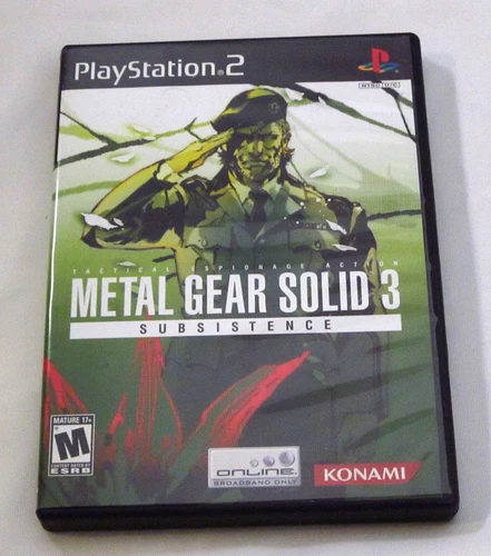 Metal Gear Solid 3: Subsistence (PS2, 2006) - Complete 2-Disc Set, Collector