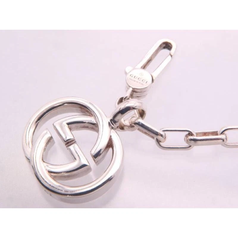 Authentique collier Gucci double G AG925 SV argent L2xH2,1 cm bijoux 22,5 g 