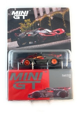 chase Mini GT 1:64 Bugatti Bolide W16.4 Red and Black Diecast Model Car MGT01105
