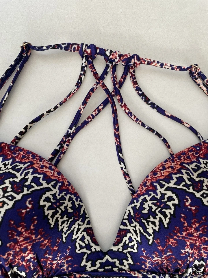 Traje de baño bikini Athleta Swim para mujer talla S/M Aqualuxe estampado multicolor traje de baño Foto 3 de 4