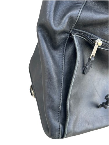 Coach Woman's Vintage Large Black Leather Backpack 0529 - Picture 4 of 10