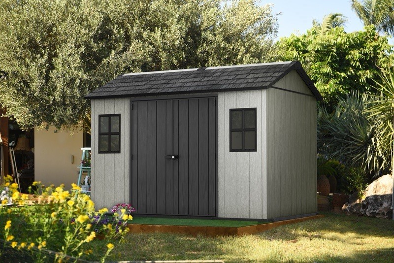 Keter  7.5 x 11ft Outdoor Storage Shed Horizontal Opening