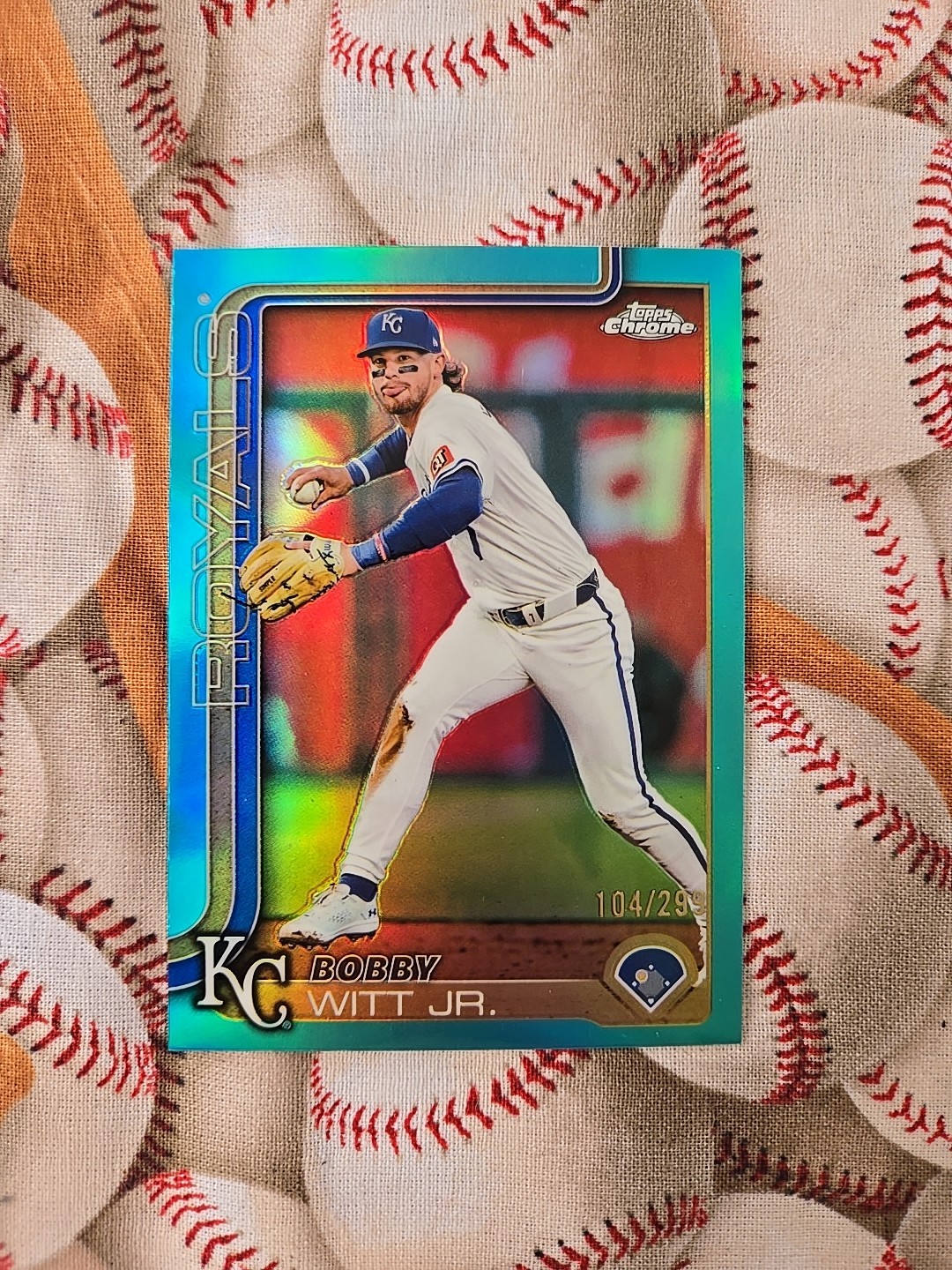 2025 Topps Chrome - Bobby Witt Jr. #93 Teal Refractor /299