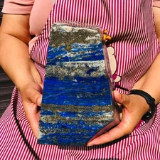 11.33LB Natural lapis lazuli quartz crystal freeform specimen healing decor