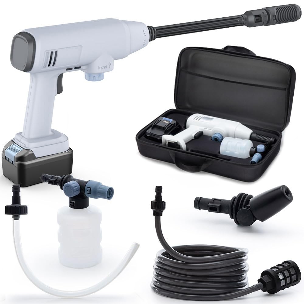 Idropulitrice Travel 21V: Pistola Senza Fili 50Bar per Camper e Moto