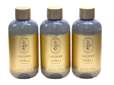 NEW 3 BATH  BODY WORKS LAVENDER VANILLA BODY MASSAGE OIL 6 FL OZ ARGAN OIL
